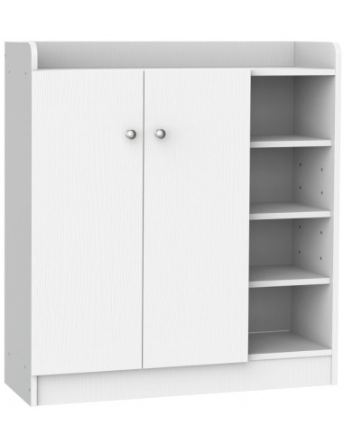 Skoskab i møbelplade 83 x 30 cm - Hvid