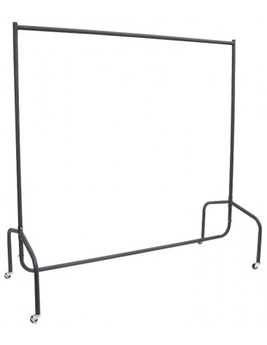 Tøjstativ i metal 150 x 60 cm - Mat sort