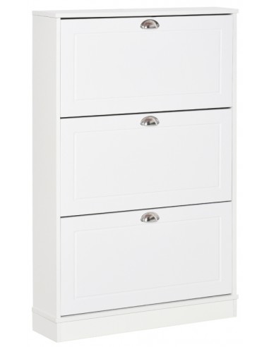 Skoskab i møbelplade 76,2 x 19 cm - Hvid