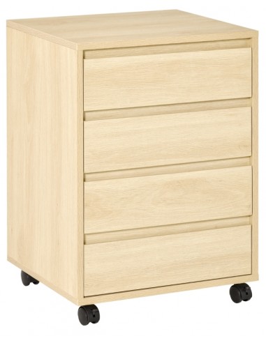 Skuffesektion i MDF H65 cm - Natur