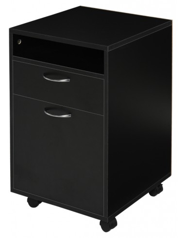 Skuffesektion i møbelplade H60 cm - Sort