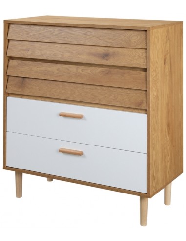 Kommode i MDF og træ H92 x B80 cm -...