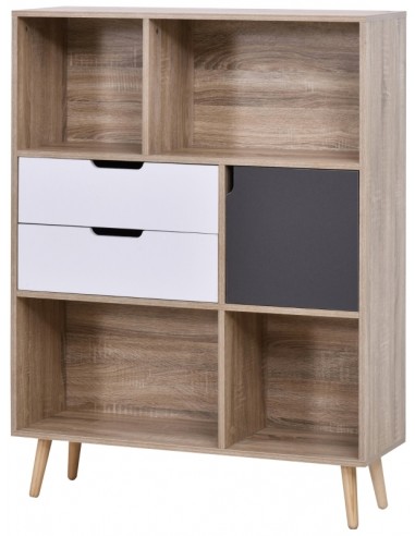 Bogreol i møbelplade H120 x B93 cm -...