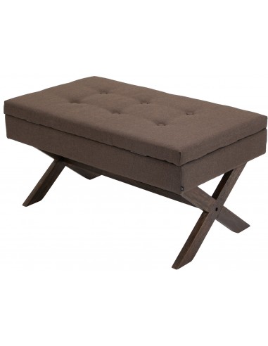 Bænk med opbevaring i træ og...