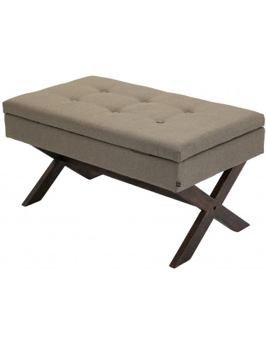 Bænk med opbevaring i træ og...