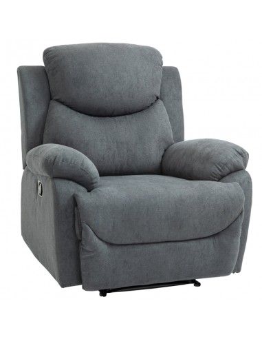 Loungestol i linned H105,5 cm - Grå