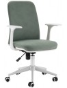 Kontorstol i tekstil H90 - 98 cm - Hvid/Grøn