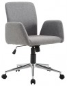 Kontorstol i polyester H88 - 97,5 cm - Krom/Grå