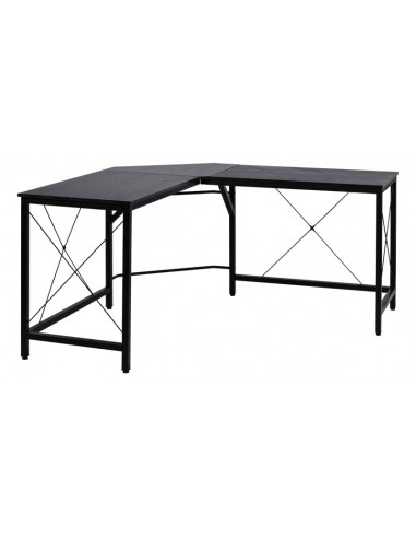 Hjørneskrivebord i metal og melamin...