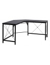 Hjørneskrivebord i metal og melamin 150 x 150 cm - Sort