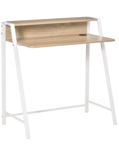 Skrivebord i metal og MDF H85 x B84...