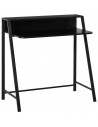 Skrivebord i metal og MDF H85 x B84 cm - Sort