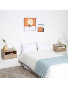 2 x Væghængte sengeborde i... 2