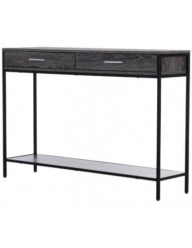 Konsolbord i stål og møbelplade 120 x...