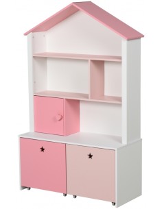 Bogreol med skuffer i MDF...