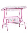 Havegynge med skygge til børn H113 x B110 cm - Rosa