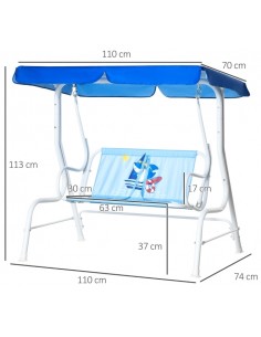 Havegynge med skygge til... 2