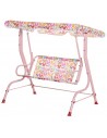 Havegynge med skygge til børn H110 x B110 cm - Rosa