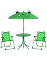 Bord og stolesæt til haven til børn - Grøn