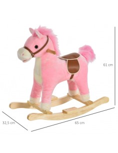 Gyngehest til børn H61 cm -... 2