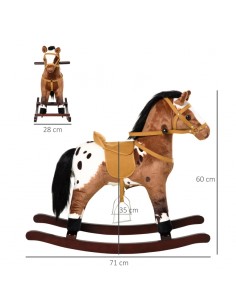 Gyngehest til børn H60 cm -... 2