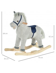 Gyngehest til børn H64 cm -... 2