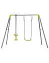 Gyngestativ til børn H180 x B245 cm - Gråsort/Grøn
