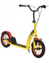 Løbehjul scooter med gummidæk til børn L118 cm - Gul/Rød