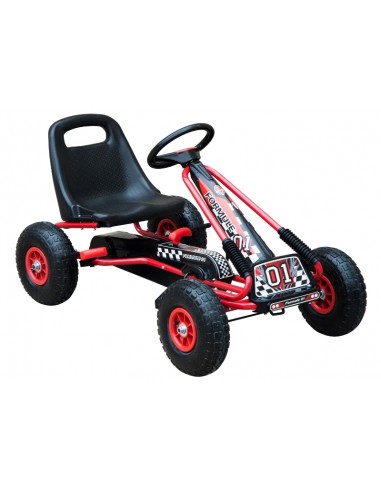 Gokart med pedaler til børn L101 cm -...