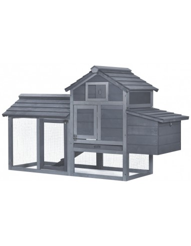 Hønsehus i fyrretræ 150,5 x 54 x 87...