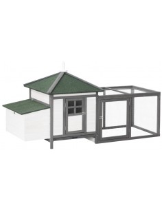 Hønsehus i fyrretræ 196 x...