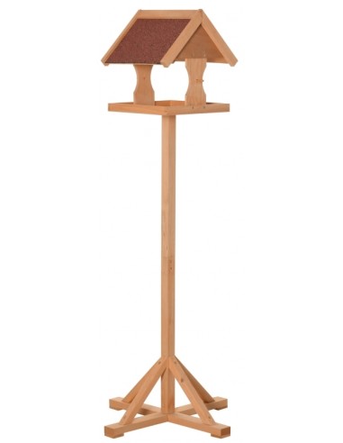 Fuglehus i fyrretræ H144 cm - Natur/Rød