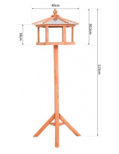 Fuglehus i fyrretræ H113 cm... 2