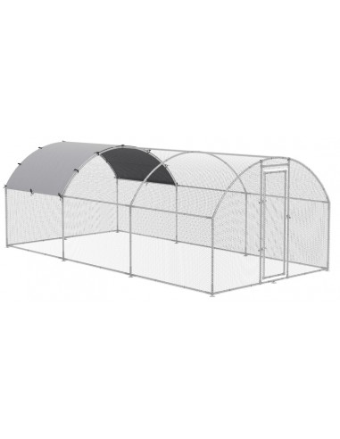 Hønse indhegning i stål 280 x 570 x...