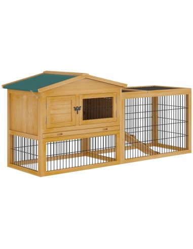 Kaninbur i fyrretræ 150 x 52,5 x 68...