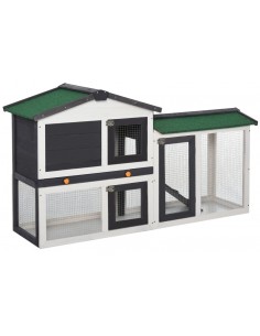 Dværgkaninbur i fyrretræ...