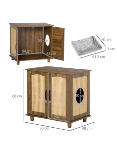 Kattehus i møbelplade og... 2