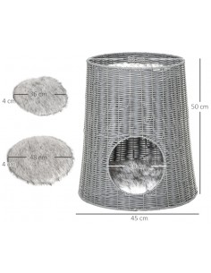 Katteseng i polyrattan og... 2