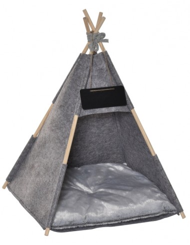 Katteseng i træ og filt 58 x 58 x 80...