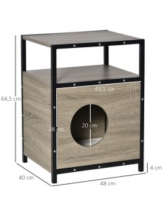 Kattehus i møbelplade og... 2