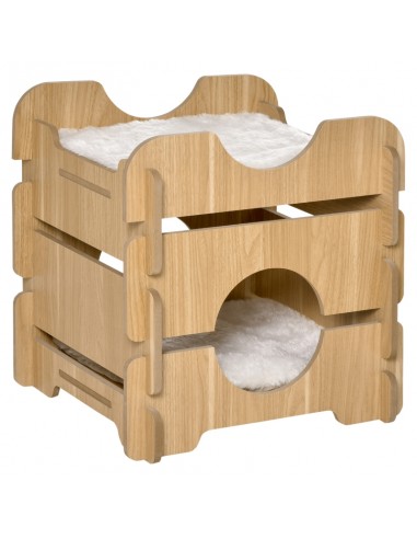 Kattehus i møbelplade 50 x 50 x 50 cm...