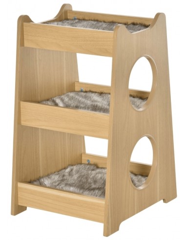 Kattehus i MDF 50 x 43 x 74 cm - Natur