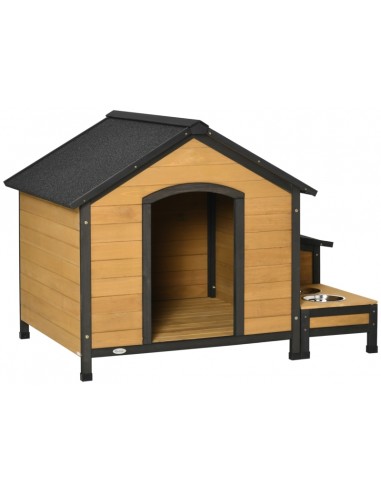 Hundehus i fyrretræ 130 x 93 x 92 cm...