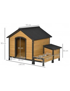 Hundehus i fyrretræ 130 x... 2