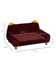 Hundeseng i træ og velour... 2