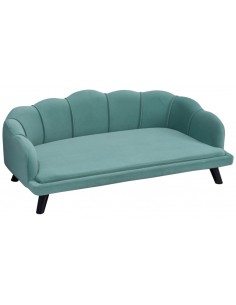 Hundesofa i træ og skumstof...