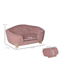 Hundesofa i træ og skumstof... 2