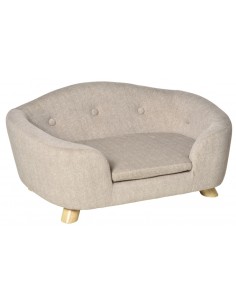 Hundesofa i træ og skumstof...