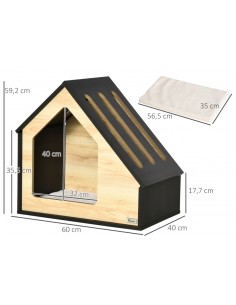 Hundehus i MDF 60 x 40 x... 2