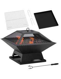 Ildsted i metal H34 x Ø45...